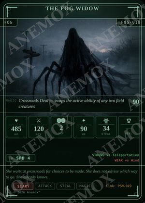 The Fog Widow card