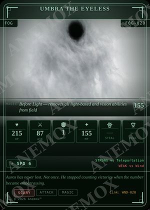 Umbra the Eyeless card