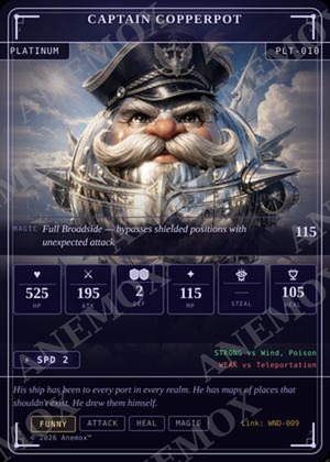 Captain Copperpot card