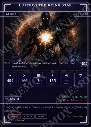 Lustros the Dying Star card