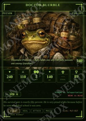 Doctor Blurble card