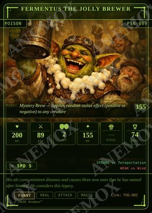 Fermentus the Jolly Brewer card
