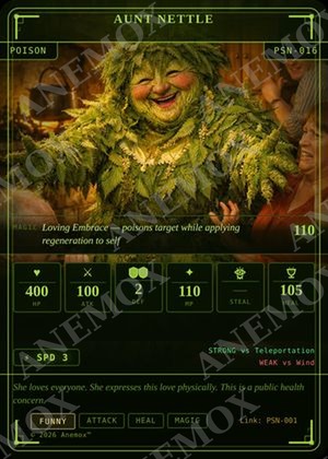 Aunt Nettle card