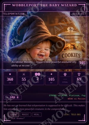 Wobbleport the Baby Wizard card