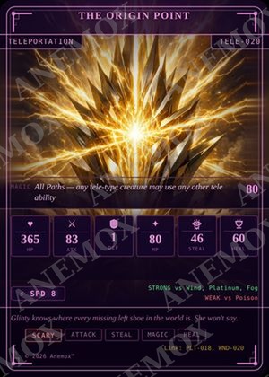 The Origin Point card