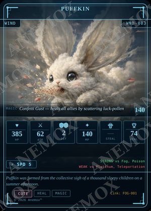 Puffkin card