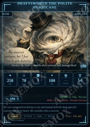 Draftsworth the Polite Hurricane card