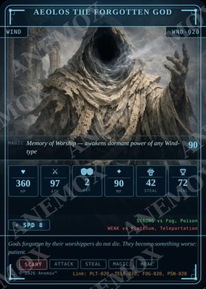 Aeolos the Forgotten God card